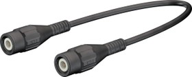 Coaxial Cable, BNC plug (straight) to BNC plug (straight), 50 Ω, RG-58, grommet black, 500 mm, 67.9770-05021