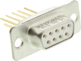 DEP09S465TLF, D SUB CONNECTOR, PLUG, 9POS, TH