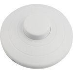 36-3015, Выключатель-кнопка 250V 2А ON-OFF белый (напольный - для лампы)