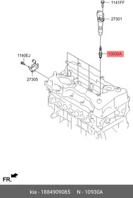 Фото 1/3 Свеча зажигания HYUNDAI/KIA 18849-09085