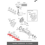 Вкладыши коренные HYUNDAI/KIA 210202G120 ВКЛАДЫШИ КОРЕННЫЕ СТД.