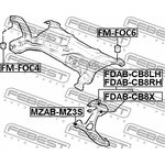 FM-FOC6, FM-FOC6_сайлентблок подрамника! задн.\ Ford Focus/C-Max 11