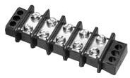 1546310-6, Barrier Terminal Blocks .563 DOUBLE ROW 6P w/ binding screws