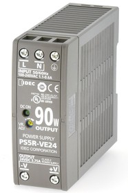 Фото 1/4 PS5R-VE24, PS5R Switched Mode DIN Rail Power Supply, 85 264 V ac / 100 370V dc ac, dc Input, 24V dc dc