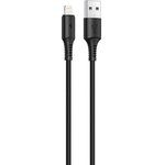 USB кабель BOROFONE BX47 CoolWay Lightning 8-pin, 1м, 2.4A, PVC (черный)