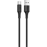 USB кабель BOROFONE BX47 CoolWay Type-C, 1м, 3A, PVC (черный)