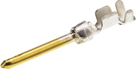 Фото 1/3 166053-1, AMPLIMITE HDP-20 Series, size 20 Male Crimp D-sub Connector Contact, Gold, Nickel, Tin Pin, 24