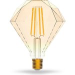 Лампа светодиодная филаментная Smart Home DIM E27 Diamond Golden 7 Вт 1/40 1350112