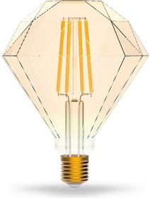 Фото 1/10 Лампа светодиодная филаментная Smart Home DIM E27 Diamond Golden 7 Вт 1/40 1350112