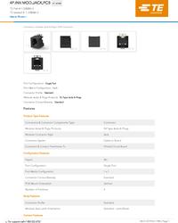1-338084-3, 1-338084 Series Female RJ22 Connector, Surface Mount, TE ...