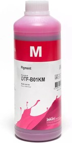 DTF-B01KM, Чернила DTF Inktec пурпурные 1 кг, в бутылке, для пигментных печатных головок струйных принтеров Epson i3200 , DX5, DX7, ХР600.