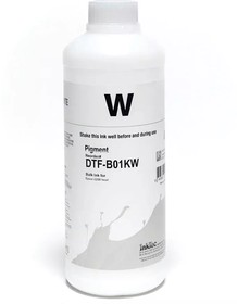DTF-B01KWA, Чернила DTF Inktec белые 1 кг, в бутылке, для пигментных печатных головок струйных принтеров Epson i3200 , DX5, DX7, ХР600.