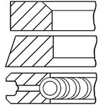 0812340000, К-кт колец поршневых RENAULT CLIO(1.5D) 08-, CLIO II(1.5D) 01- ...