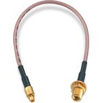 Coaxial cable, MMCX plug (straight) to MMCX jack (straight), 50 Ω, RG-178/U ...