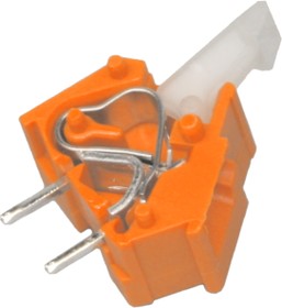 PCB terminal, 1 pole, pitch 7.5 mm, AWG 28-12, 24 A, cage clamp, orange, 256-756