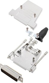 L17DTSL25-RG- LJS-T+L717SDB25P, Разъем D Sub, With Backshell, DB25, Standard, Штекер, DTSL-T-LJS-RG Series, 25 контакт(-ов), DB