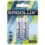 Ergolux AA-2700mAh Ni-Mh BL-2 (NHAA2700BL2, аккумулятор,1.2В) (2 шт. в уп-ке)