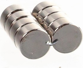 Неодимовый магнит диск 10x5 мм, 10шт, 9-1212240-010
