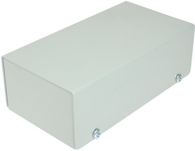 CUABOX015, Grey Aluminium Enclosure, Grey Lid, 205 x 205 x 105mm