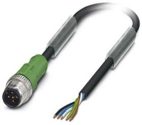 1669767, Sensor Cables / Actuator Cables M12 PLG 5P 1.5M CBL