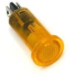 655-1304-104F, LED Panel Mount Indicators 0.5in SnapIn PCB FLAT YELLOW