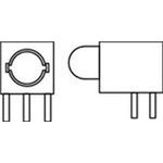 550-0407F, LED Circuit Board Indicators RED DIFFUSED