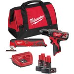 Milwaukee M12 VPP2D-402B Power Tool Kit (4933441250)