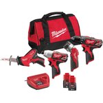 Milwaukee M12 VRP4A-202B Power Tool Kit (4933441240)