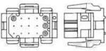 Фото 1/2 1-640524-0, Pin & Socket Connectors 20CKT MATRIX PLUG