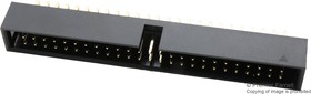 Фото 1/2 MC-254-60-00-RA-DIP, Pin Header, угловой, Wire-to-Board, 2.54 мм, 2 ряд(-ов), 60 контакт(-ов), Through Hole Right Angle