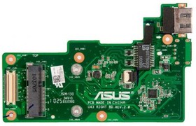 (69N0HZB10B02-01) плата расширения U43 RIGHT BD Rev:2.0 для ноутбука Asus U43JC, U43SD, U43SW, U43F (плата портов и контроллера LAN)