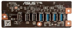 (ZN220IC) плата расширения ZN220IC IO USB BOARD Rev:1.2 для Asus ZN220IC (плата портов)