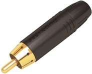 Seetronic MT380 кабельный разъем RCA, чёрный, позолоченные контакты, для кабеля 3.5-6.5мм