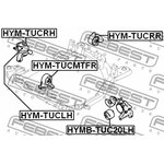 HYM-TUCMTFR, HYM-TUCMTFR_подушка ДВС передняя! \ Hyundai Tucson 2.0/2.7 04-06