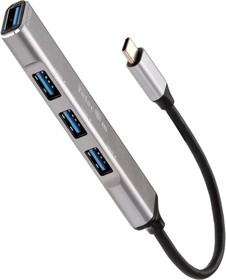 Фото 1/5 Мультифункциональный хаб Telecom USB 3.1 Type C M/USB 3.0 F/3 x USB 2.0 F (TA308C), Переходник