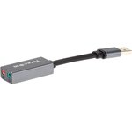 Адаптер Telecom USB 2.0 Type C M/2 x Jack 3.5 mm F (TA313U), Переходник