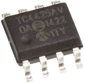 Фото 1/5 TC4425AVOA, ИС драйвера МОП-транзистора, низкой стороны, питание 4.5В-18В, 4.5А, 41нс, SOIC-8