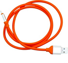 Кабель USB micro USB оранжевый, 1м PL1335