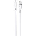 USB кабель BOROFONE BX23 Wide Power Lightning 8-pin, 1м, 2.4A, PVC (белый)