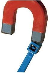 MCT30R-PA66MP-BU-C1, Detectable Metal Content Cable Tie 150 x 3.5mm, Polyamide 6.6 MP, 135N, Blue