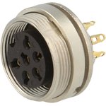 KGV 60, KGV 6 Pole M16 Din Socket, DIN EN 60529, 5A, 250 V ac IP40, Female ...