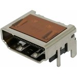 208658-1081, Разъем HDMI, 19 контакт(-ов), Гнездо, Монтаж на Печатную Плату ...