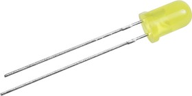 L-53LYD, LED Uni-Color Yellow 590nm 2-Pin T-1 3/4