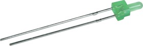 Фото 1/2 L-1464GDT, Светодиод зеленый 60° d=2мм 12.5мКд 565нМ (OBSOLETE)