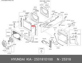 Фото 1/2 Пробка радиатора HYUNDAI/KIA 25318-1D100