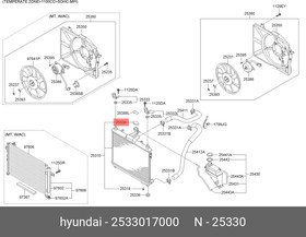 Фото 1/3 Крышка радиатора HYUNDAI/KIA 25330-17000