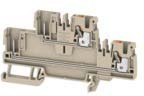 Фото 1/2 1548060000, A Series Beige DIN Rail Terminal Block, 2.5mm², Double-Level, Push In Termination