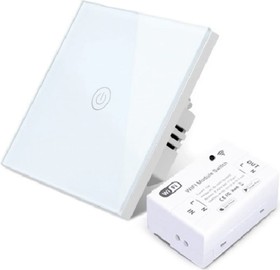SiblingУмный белый беспроводной выключатель 1 клавиша Powerlight-M1 00-00003352
