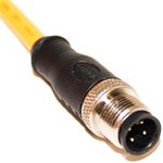 C4A05M010, Straight Male M12 to Unterminated Sensor Actuator Cable, 10m