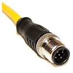 C5A06M005, Straight Male M12 to Unterminated Sensor Actuator Cable, 5m